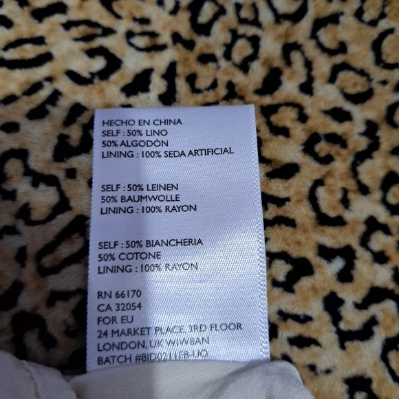 🌈URBAN OUTFITTERS LINEN BLEND MINI DRESS - Picture 5 of 9